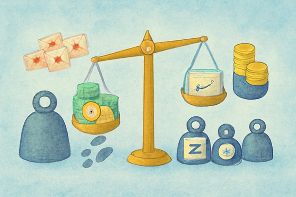 Технические причины: вес параметров в скоринге